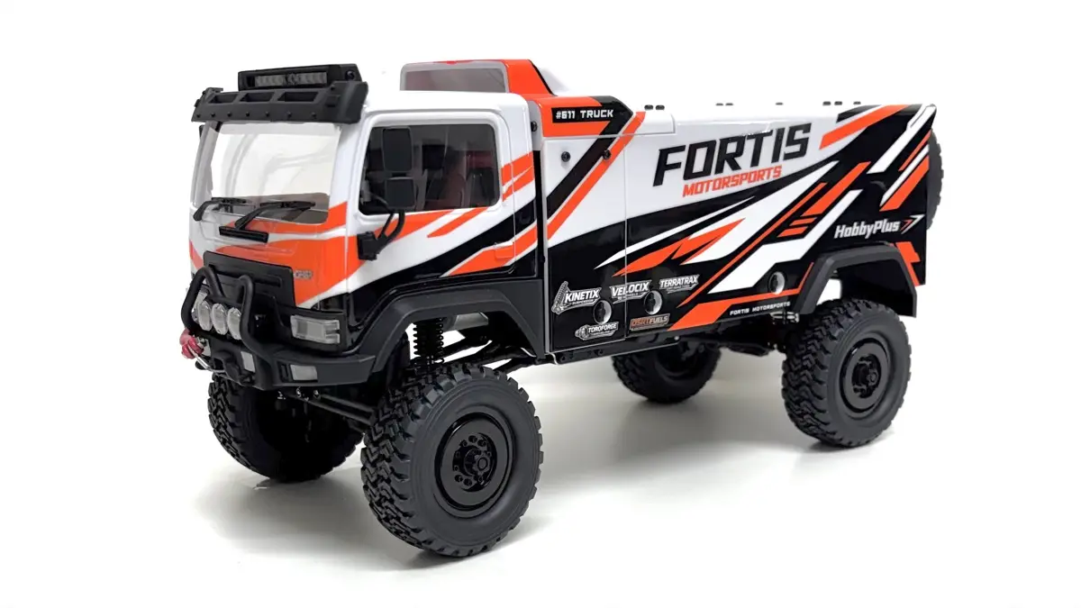 Hobby Plus 1:18 Brushless Rally Truck DKR-4 Fortis RTR - white