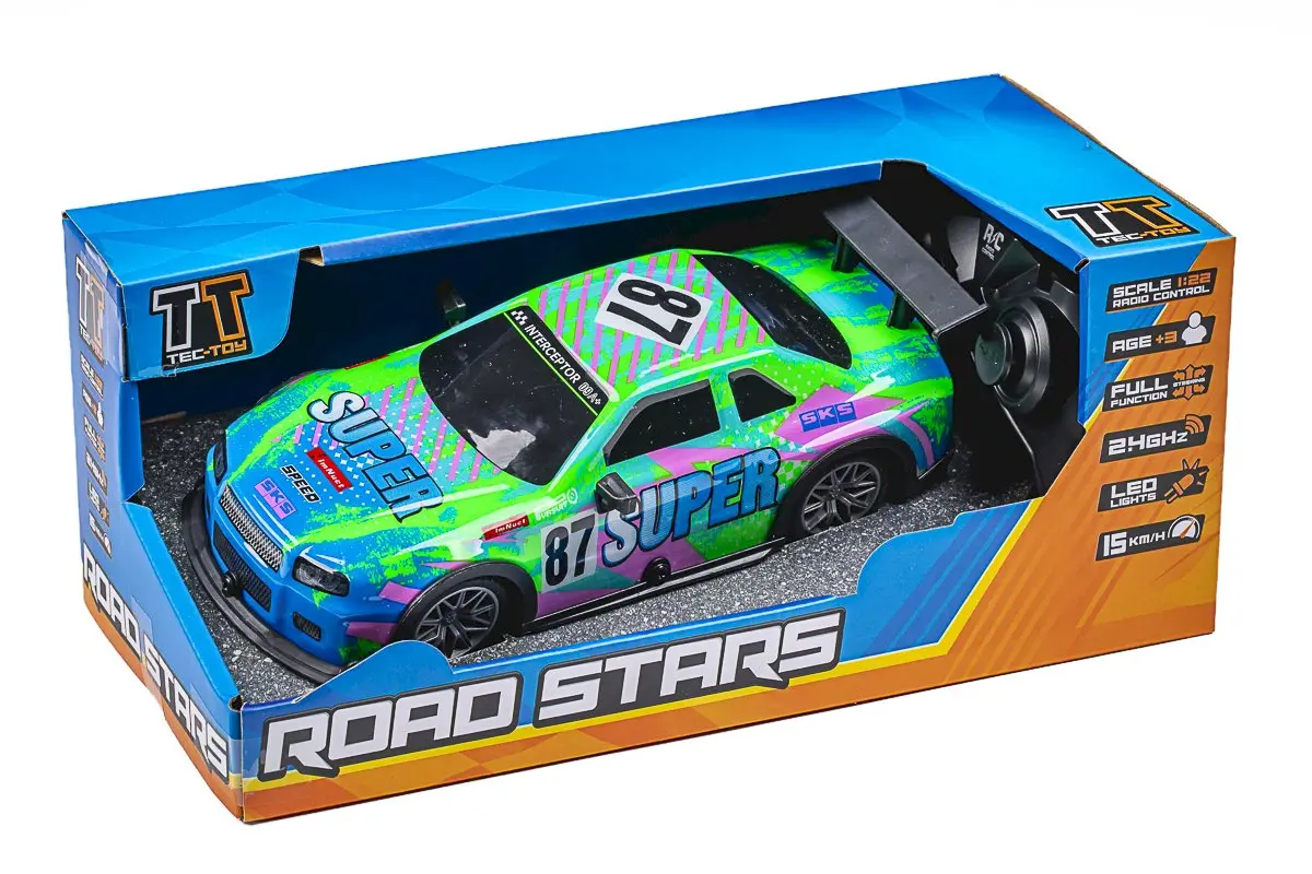 TEC-TOY Super 87 with Lights RC 1:22 2.4GHz - Green