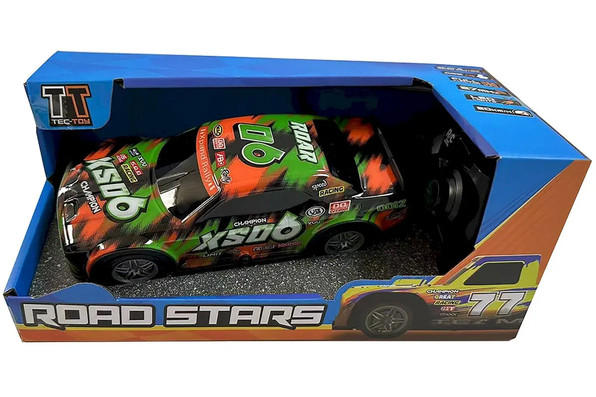 TEC-TOY Roar SXO6 with Lights RC 1:22 2.4GHz - Green/Orange