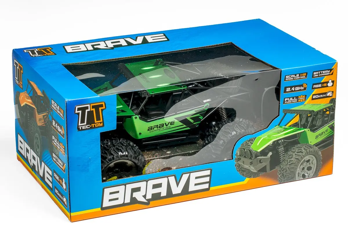 TEC-TOY Brave RC 1:12 2.4GHz 7.4V 500mAh Li-Ion - Green
