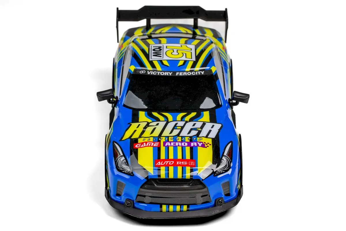 TEC-TOY Racer RC with Lights & Try Me 1:18 2.4GHz - Blue/Yellow