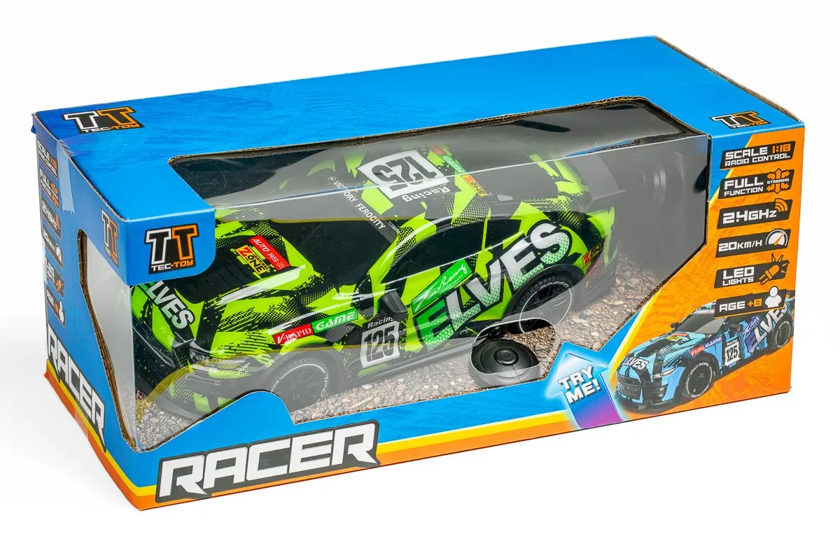 TEC-TOY Elves RC with Lights & Try Me 1:18 2.4GHz - Green