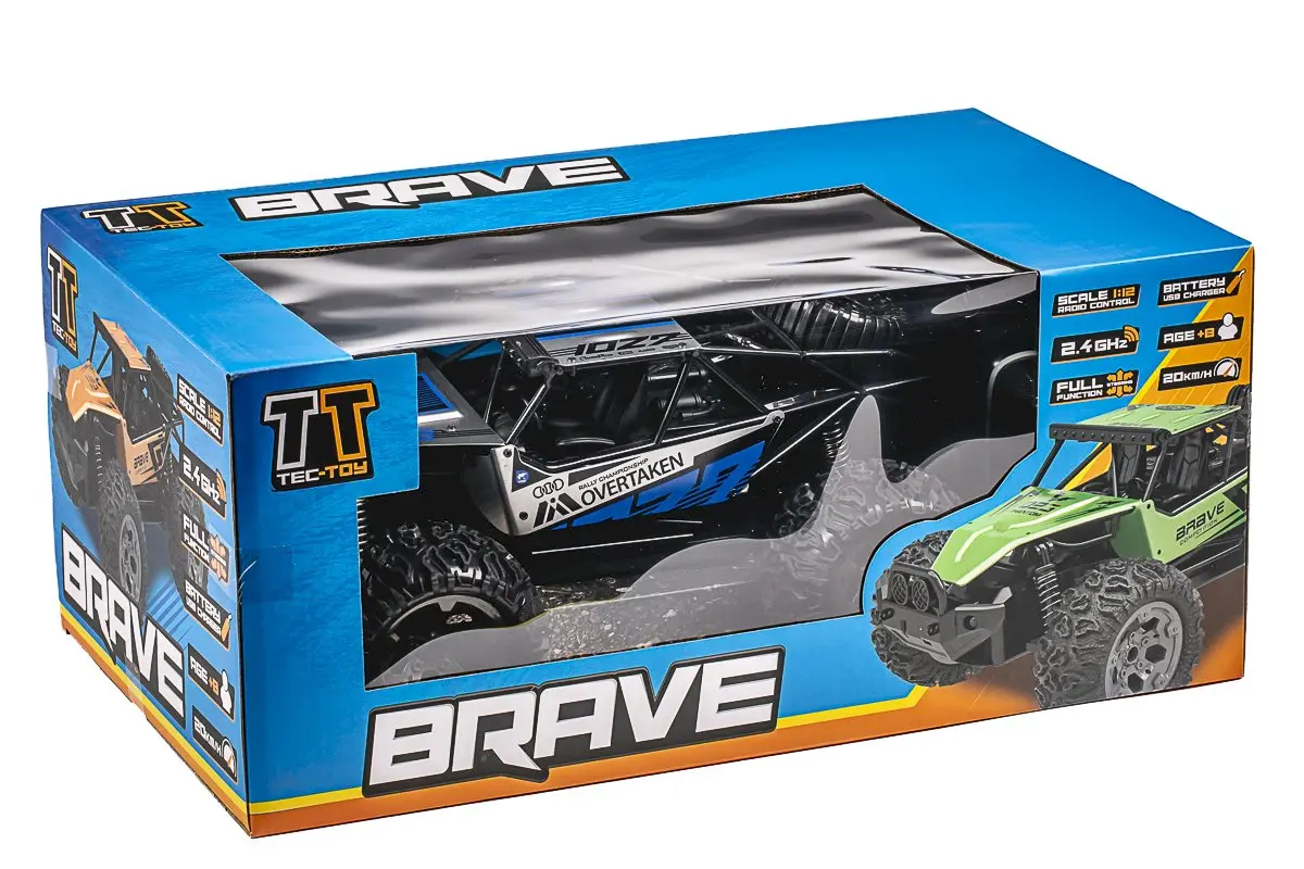 TEC-TOY Brave RC 1:12 2.4GHz 7.4V 500mAh Li-Ion - Blue