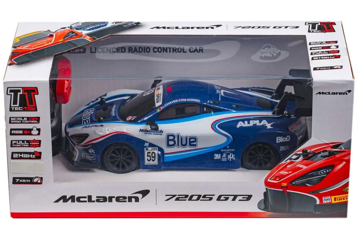 TEC-TOY McLaren 720S GT3 RC 1:24 2.4GHz - Blue/White