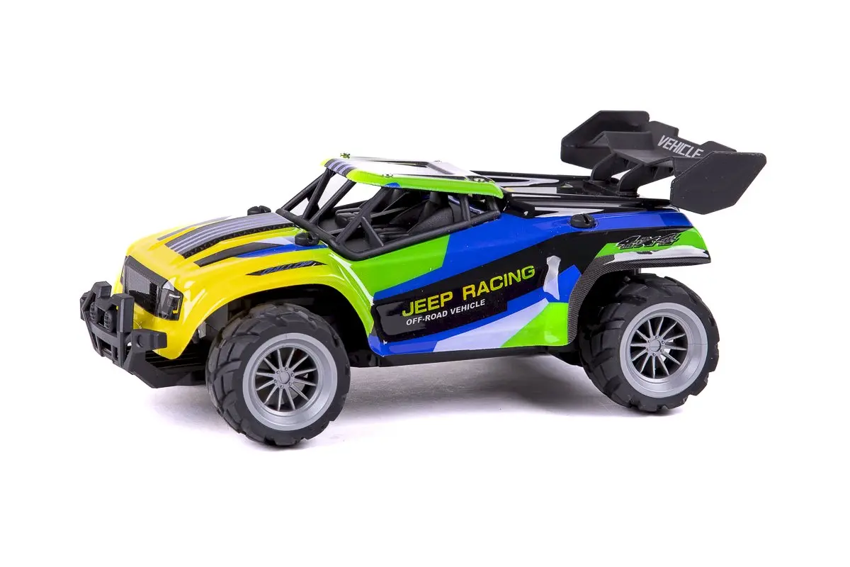 TEC-TOY Jeep Racing RC 1:18 2.4GHz 3.7V Li-Ion - Blue/Green