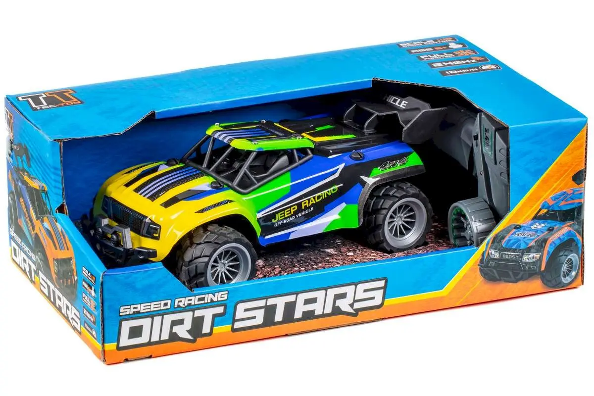 TEC-TOY Jeep Racing RC 1:18 2.4GHz 3.7V Li-Ion - Blue/Green