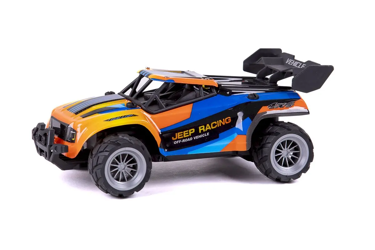 TEC-TOY Jeep Racing RC 1:18 2.4GHz 3.7V Li-Ion - Blue/Orange