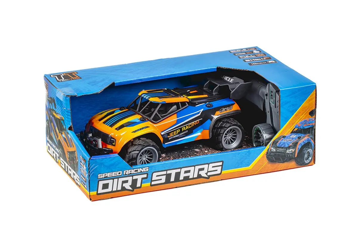TEC-TOY Jeep Racing RC 1:18 2.4GHz 3.7V Li-Ion - Blue/Orange