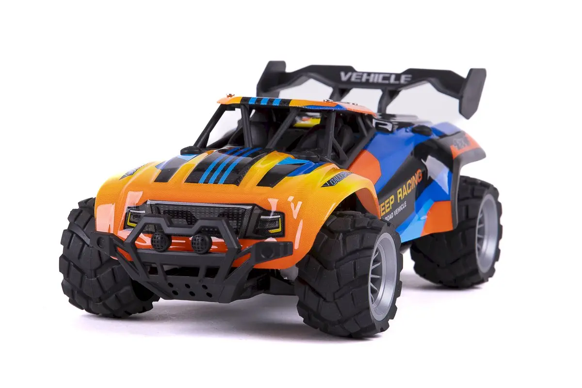 TEC-TOY Jeep Racing RC 1:18 2.4GHz 3.7V Li-Ion - Blue/Orange