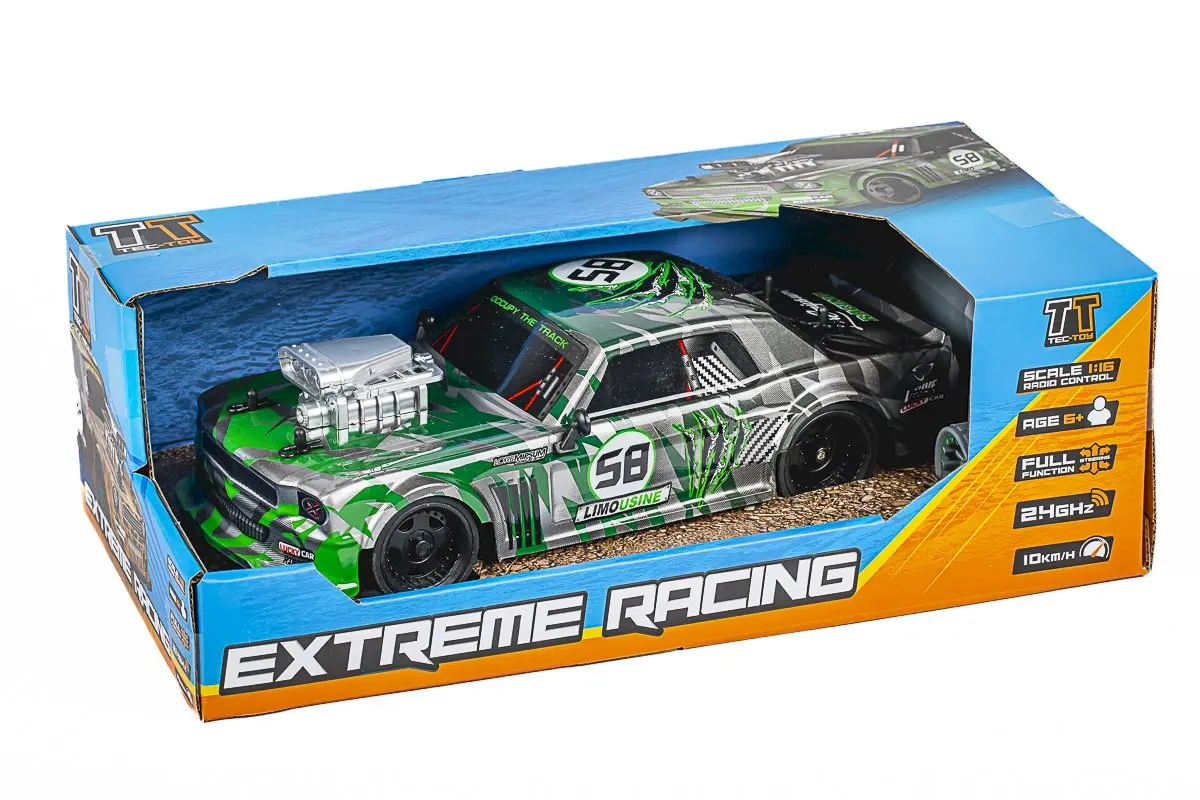 TEC-TOY Extreme Racing RC 1:16 2.4GHz 3.7V Li-Ion - Green