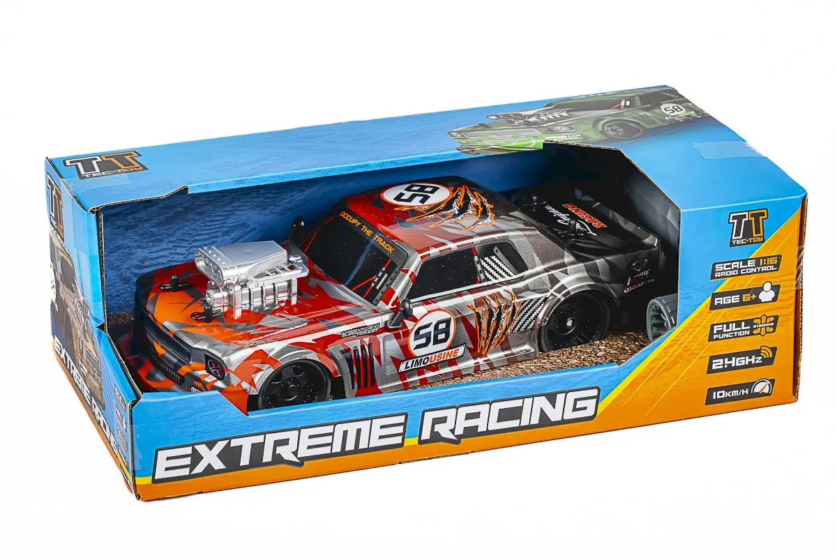 TEC-TOY Extreme Racing RC 1:16 2.4GHz 3.7V Li-Ion - Orange