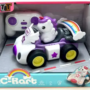 TEC-TOY Unicorn RC Kart with Lights and Sound 2.4GHz
