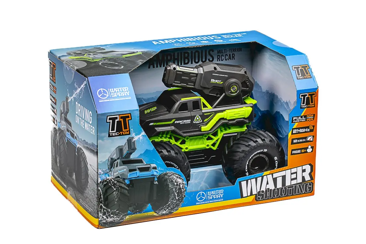 TEC-TOY Water Shooting RC Car 2.4GHz 7.4V 500mAh - Green