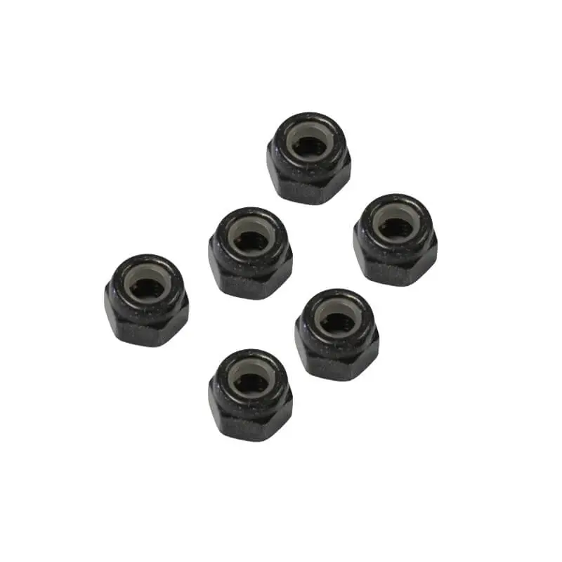 FTX Nylon Nut M4 (6pc) – Black
