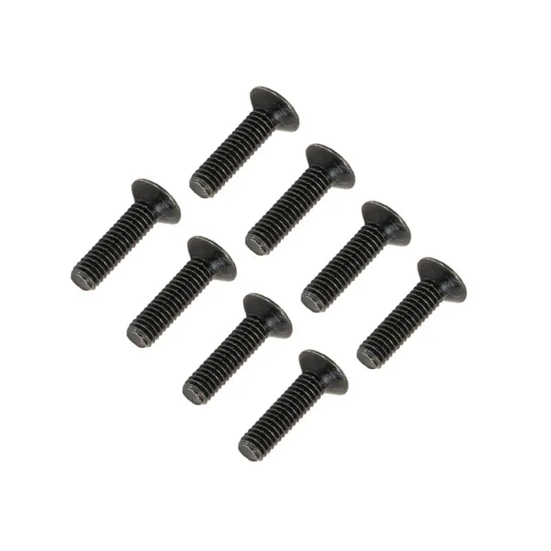 FTX Flat Head Hex Screw M3 x 15mm (8pc)