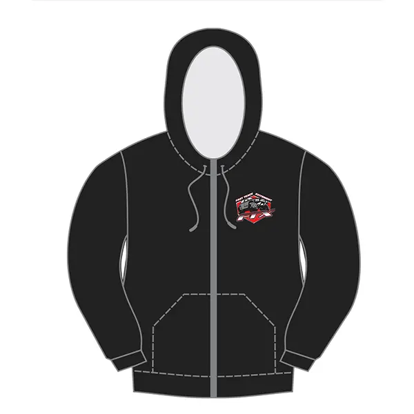 FTX Badge Logo Brand Zipped Hoodie Black – Small