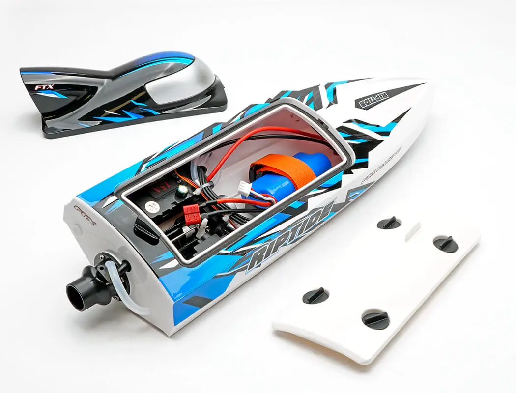 FTX Riptide Turbojet Brushless R/C Speed Boat 41cm – Blue