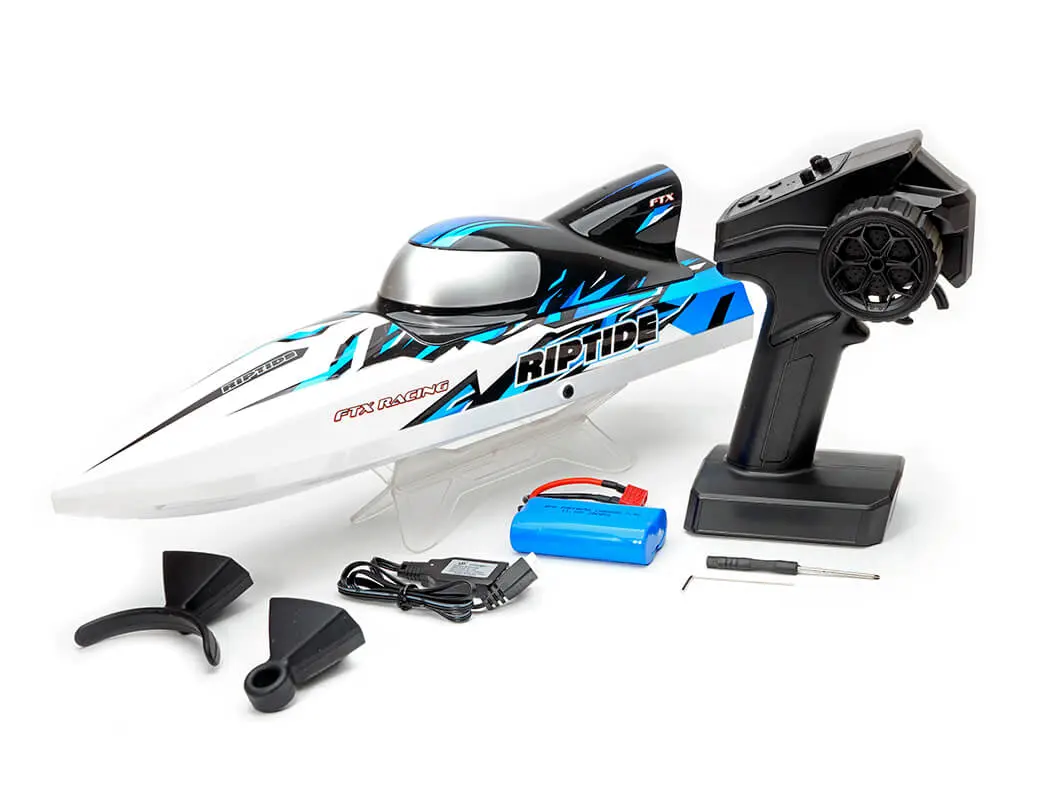 FTX Riptide Turbojet Brushless R/C Speed Boat 41cm – Blue