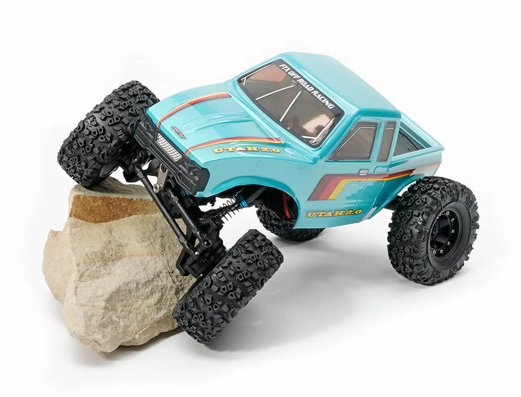 FTX Utah 2.0 1:18 Brushless 2-Speed LCG Crawler – Metallic Teal