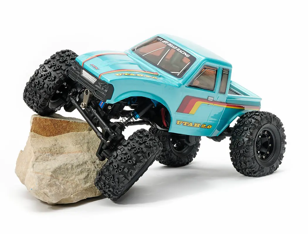 FTX Utah 2.0 1:18 Brushless 2-Speed LCG Crawler – Metallic Teal