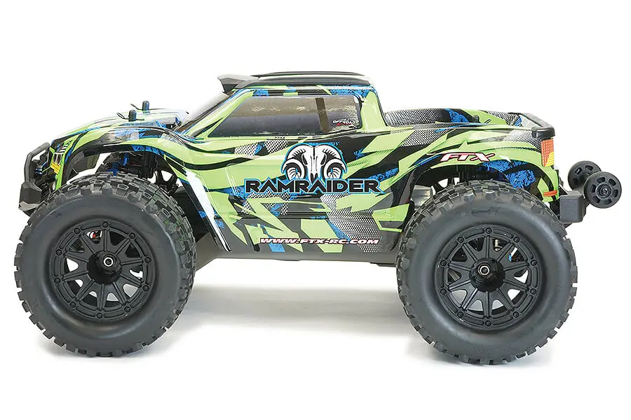 FTX Ramraider 1/10 Brushless Monster Truck RTR – Green/Blue