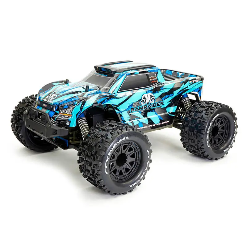 FTX Ramraider 1/10 Brushed Monster Truck RTR – Sky/Blue