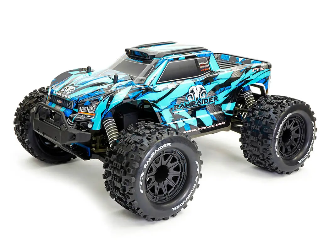 FTX Ramraider 1/10 Brushed Monster Truck RTR – Sky/Blue