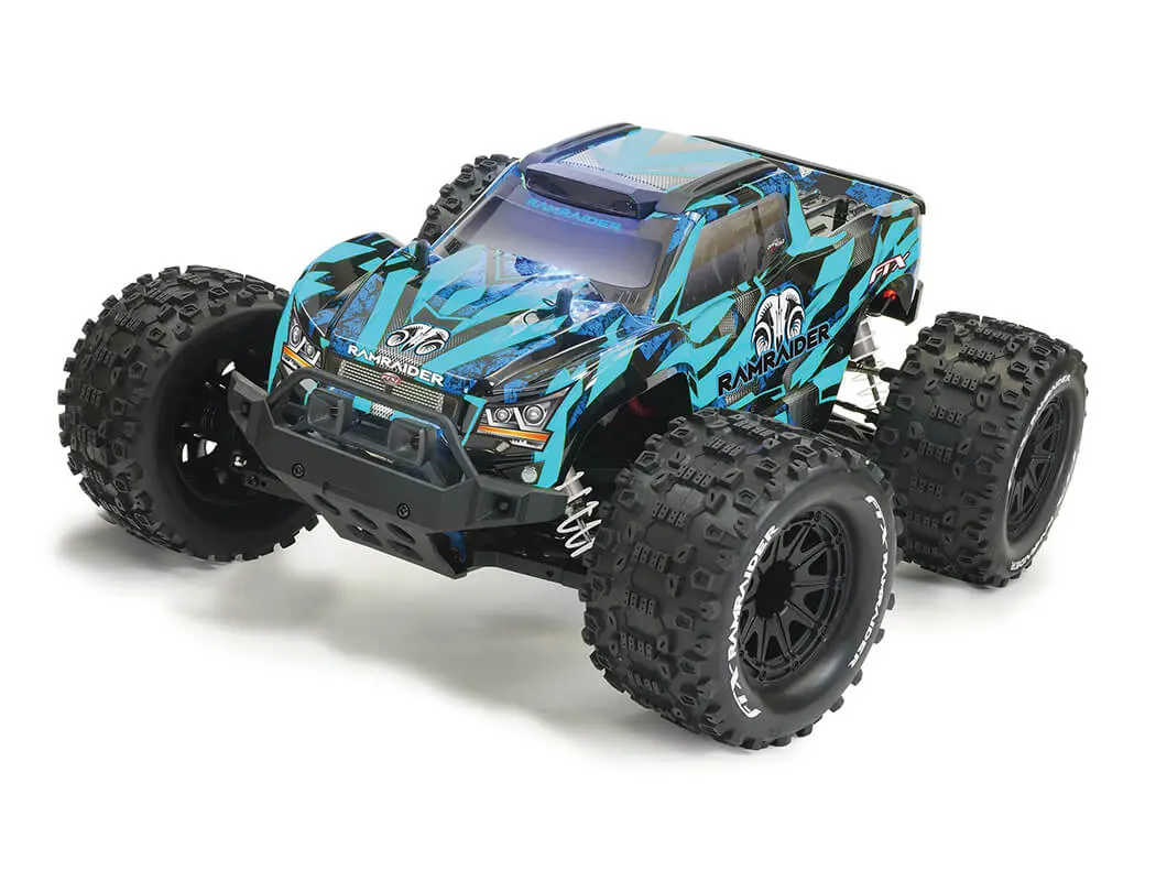 FTX Ramraider 1/10 Brushed Monster Truck RTR – Sky/Blue