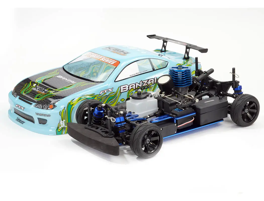 FTX Banzai 1/10 Street/Drift Nitro 4WD RTR Car – Blue