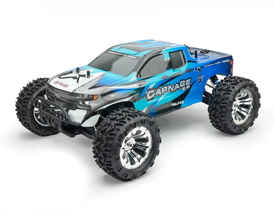 FTX Carnage 2.0 1/10 Brushed Truck 4WD RTR – Blue