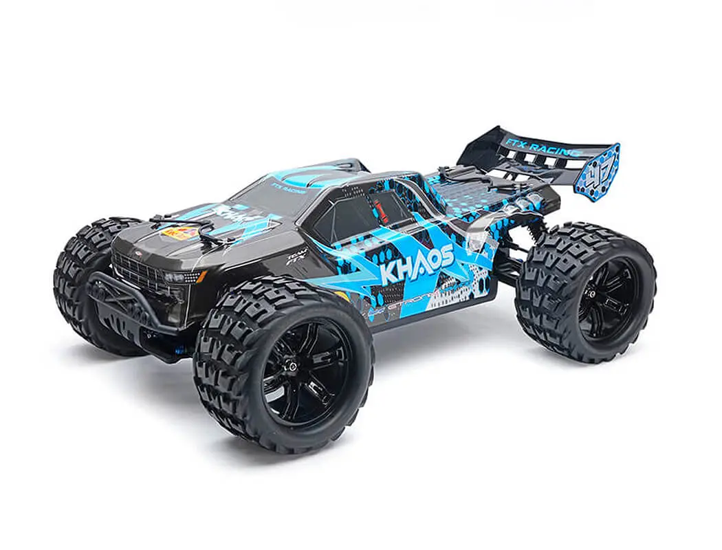 FTX Khaos 1/10 Brushless 4WD Truggy RTR with 3S LiPo and Charger – Blue