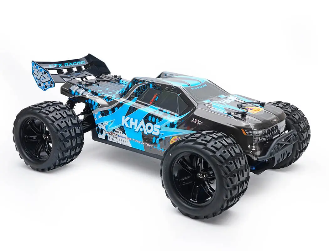 FTX Khaos 1/10 Brushless 4WD Truggy RTR with 3S LiPo and Charger – Blue