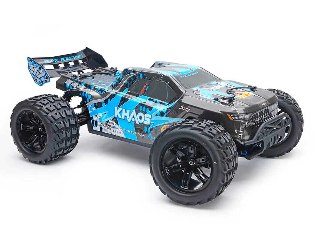 FTX Khaos 1/10 Brushless 4WD Truggy RTR with 3S LiPo and Charger – Blue