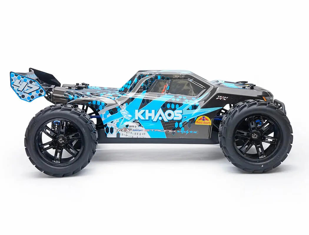FTX Khaos 1/10 Brushless 4WD Truggy RTR with 3S LiPo and Charger – Blue
