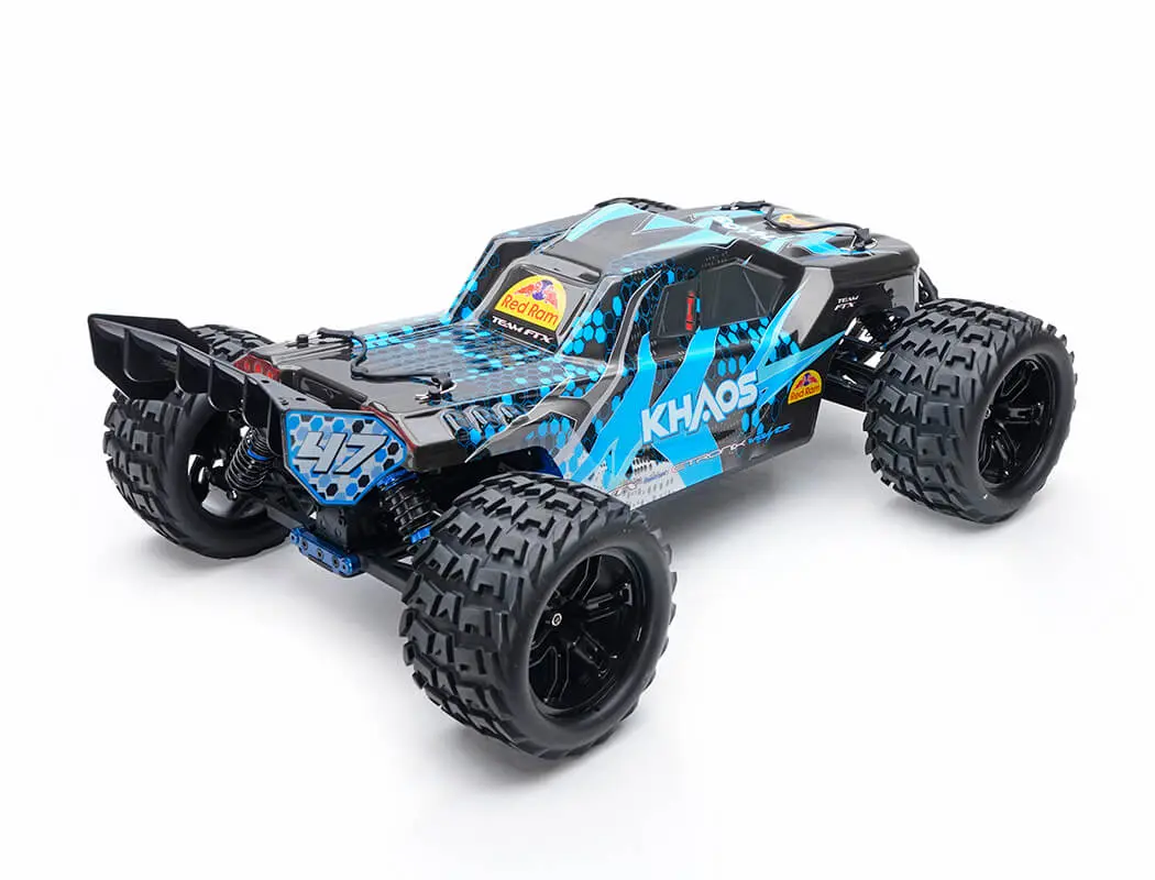 FTX Khaos 1/10 Brushless 4WD Truggy RTR with 3S LiPo and Charger – Blue