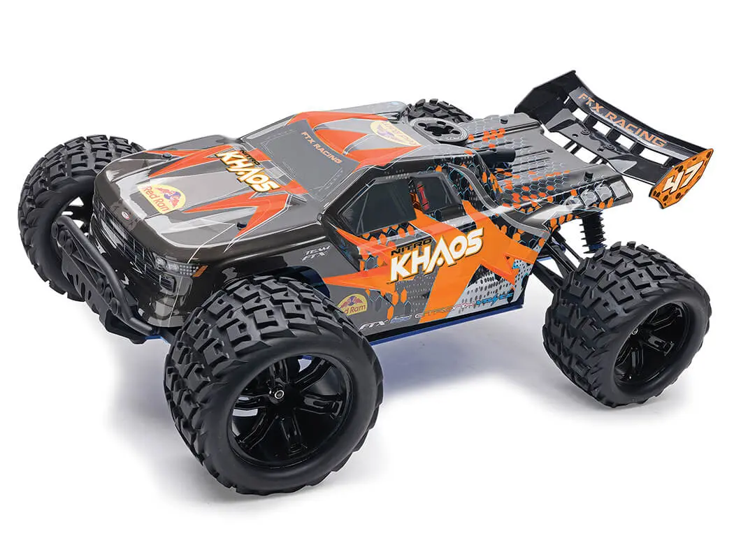 FTX Khaos 1/10 Nitro 4WD Truggy RTR with .21 Engine Orange