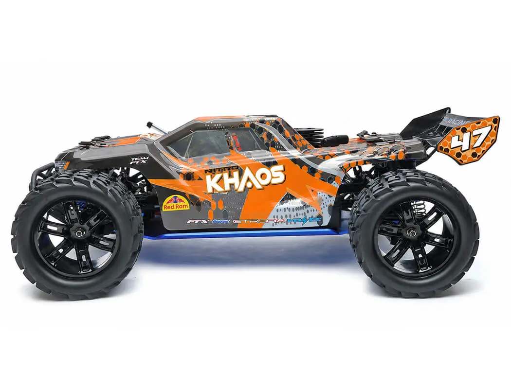 FTX Khaos 1/10 Nitro 4WD Truggy RTR with .21 Engine Orange