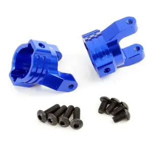 FTX Mauler Aluminium Front Hub Carriers (2pcs) – Blue