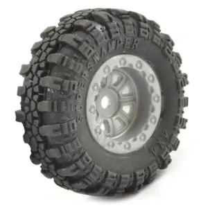 FTX Outback Mini Swamper Tire & Wheel Set – Grey (4pc)
