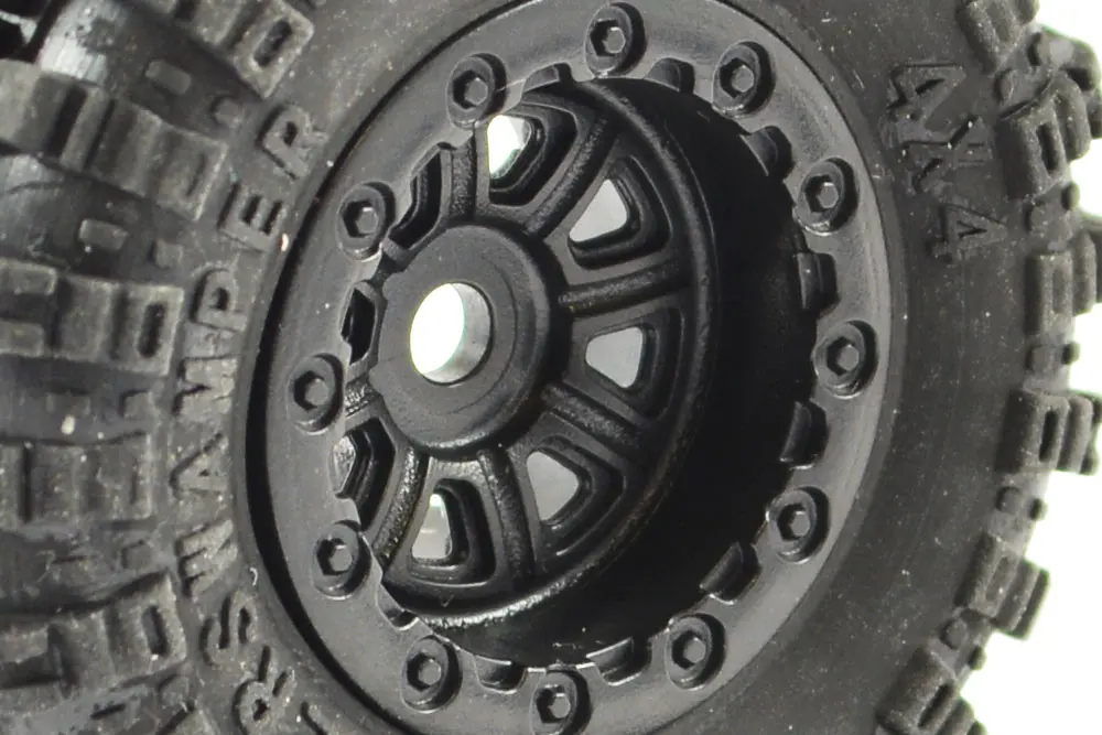 FTX Outback Mini Wheel Set – Black (4pc)