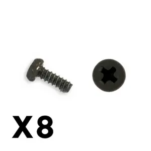 FTX Outback Mini 3.0 Round Hea D Self Tapping Screw 1.7x5 (8pc)