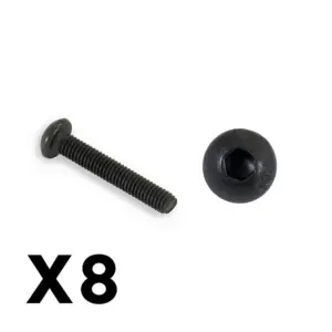 FTX Outback Fury Button Head 3 x 18mm Hex Screw (8pc)
