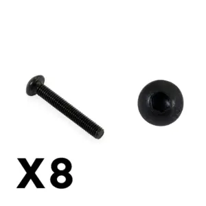 FTX Outback Fury Button Head 3 x 20mm Hex Screw (8pc)