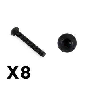 FTX Outback Fury Button Head 3 x 22mm Hex Screw (8pc)