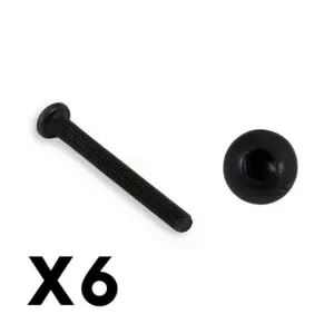 FTX Outback Fury Button Head 3 x 28mm Hex Screw (8pc)