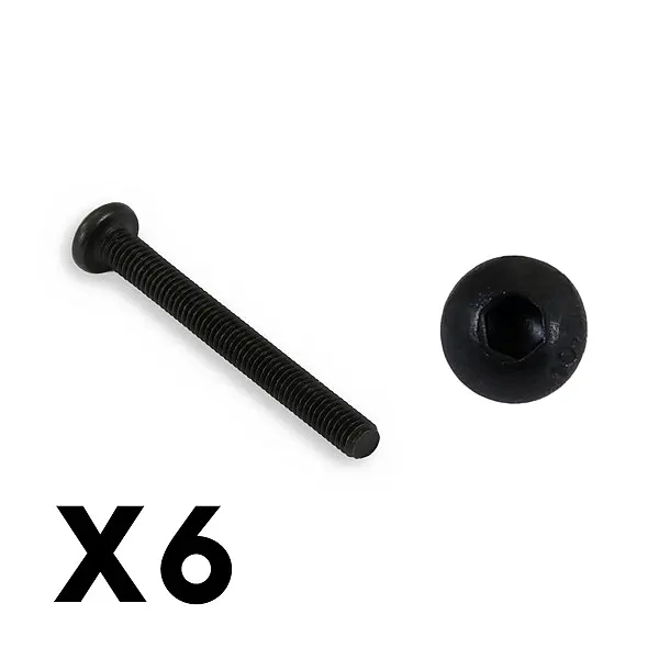 FTX Outback Fury Button Head 3 x 28mm Hex Screw (8pc)