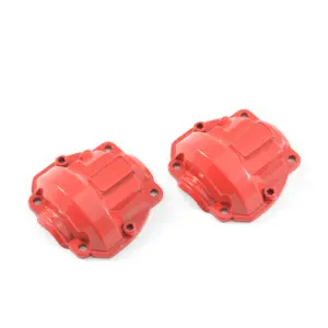 FTX Outback Fury/Hi-Rock Alloy Axle Box Cover Red (2pcs)