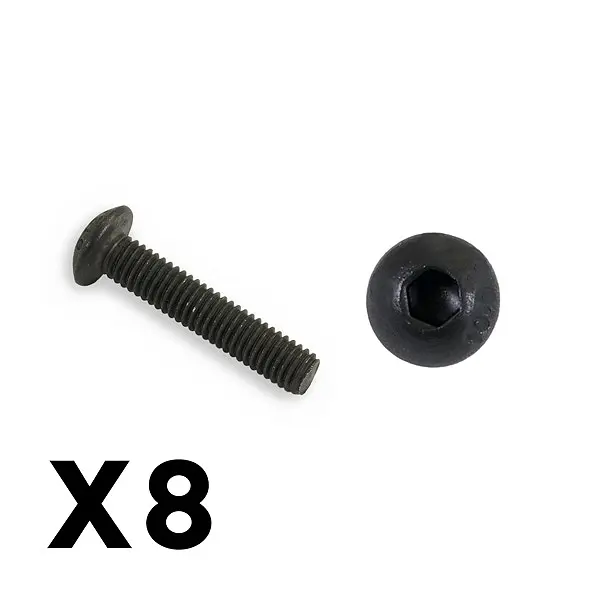 FTX Button Head Hex Screw M3 x 15mm