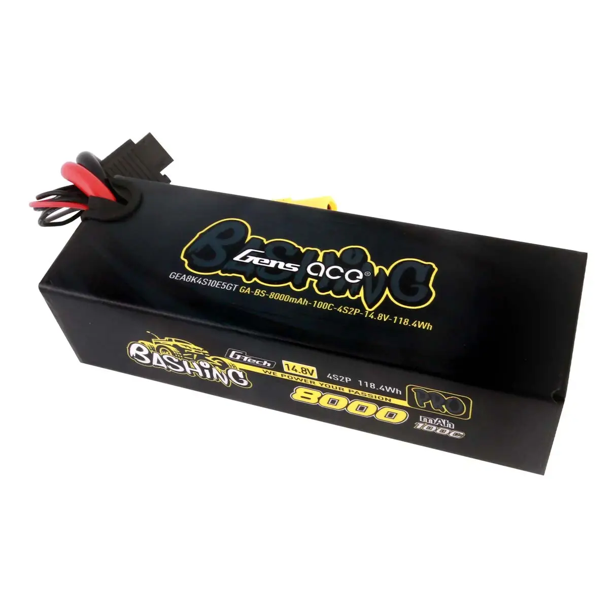 Gens Ace Extreme LiPo 4S 14.8V 8000mAh 100C EC5 157x53x42mm 760g G-Tech