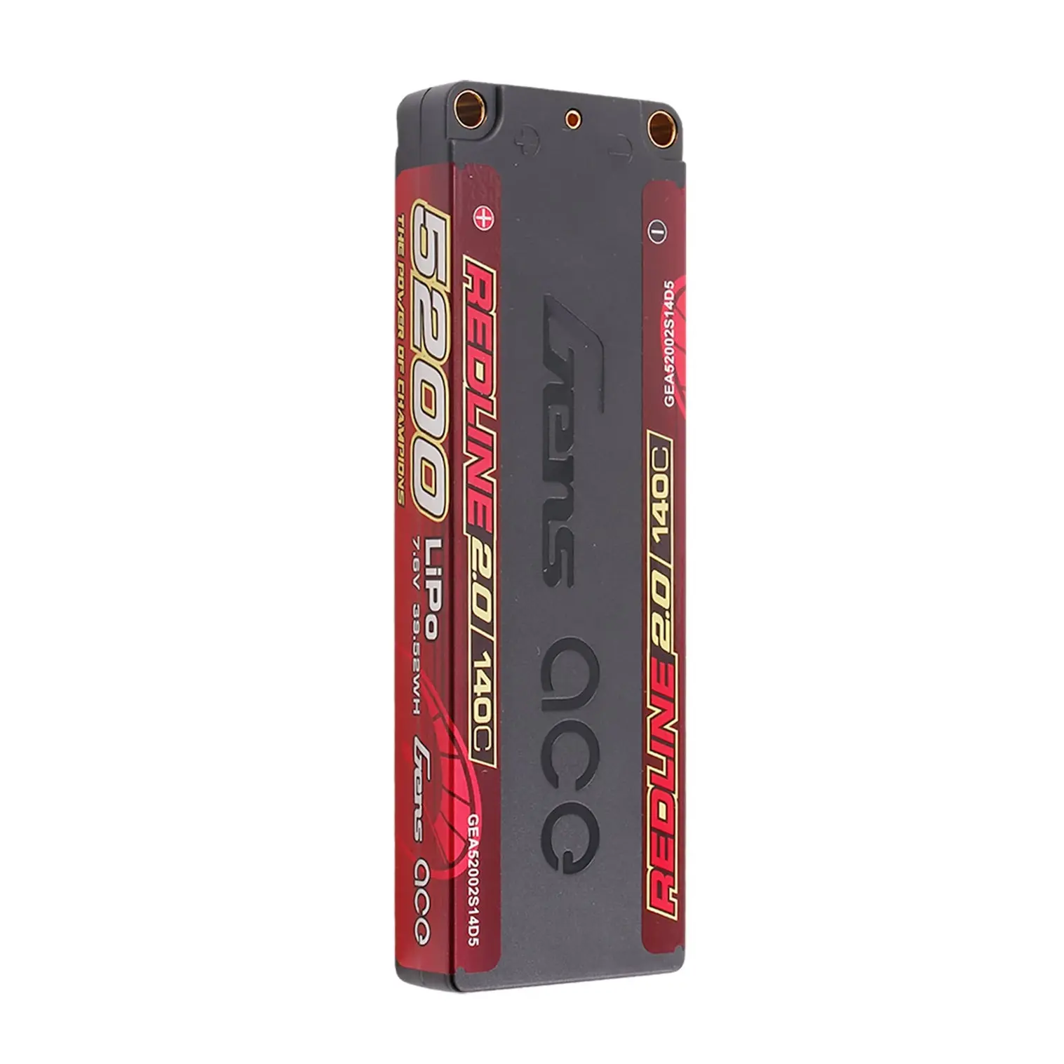 Gens Ace Redline 2.0 Low Profile 2S HV 7.6V 5200mAh 140C 138x46x16mm 200g